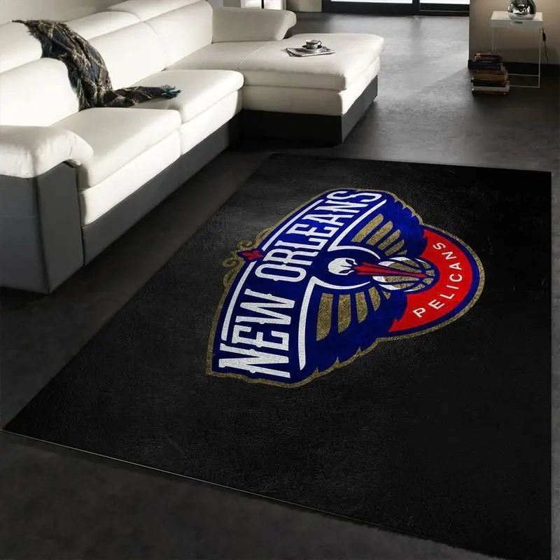 New Orleans Pelicans Area Rug, NBA Floor Decor, Non-Slip for Basketball Fans 2891341