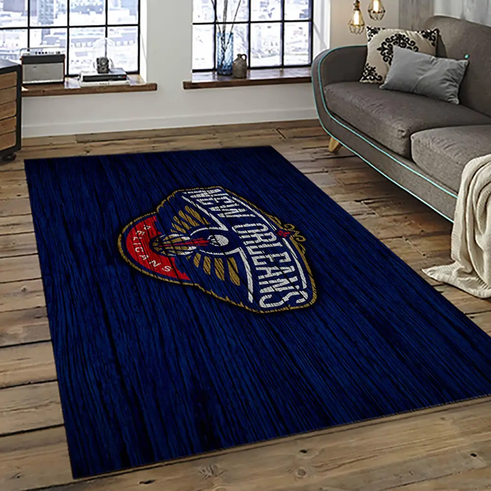 New Orleans Pelicans Area Rug, NBA Floor Decor, Non-Slip for Basketball Fans 289460