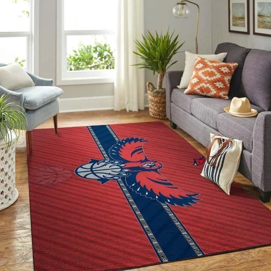 Atlanta Hawks Area Rug, NBA Floor Decor, Non-Slip for Basketball Fans 2891171