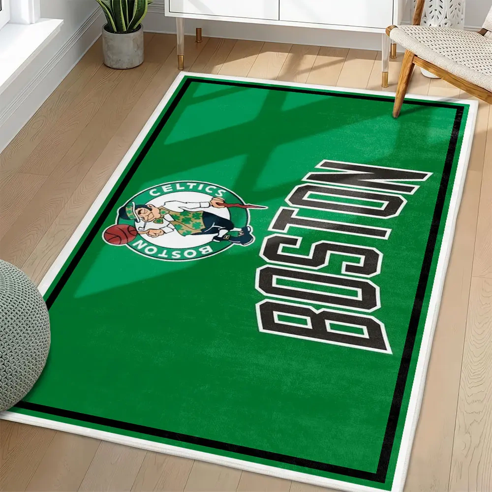 Boston Celtics Area Rug, NBA Non-Slip Mat for Basketball Fans 2250926454
