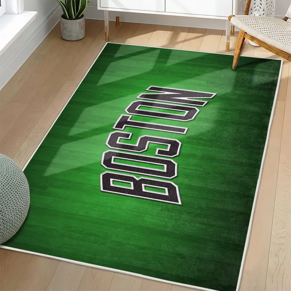 Boston Celtics Area Rug, NBA Non-Slip Mat for Basketball Fans 2250926420