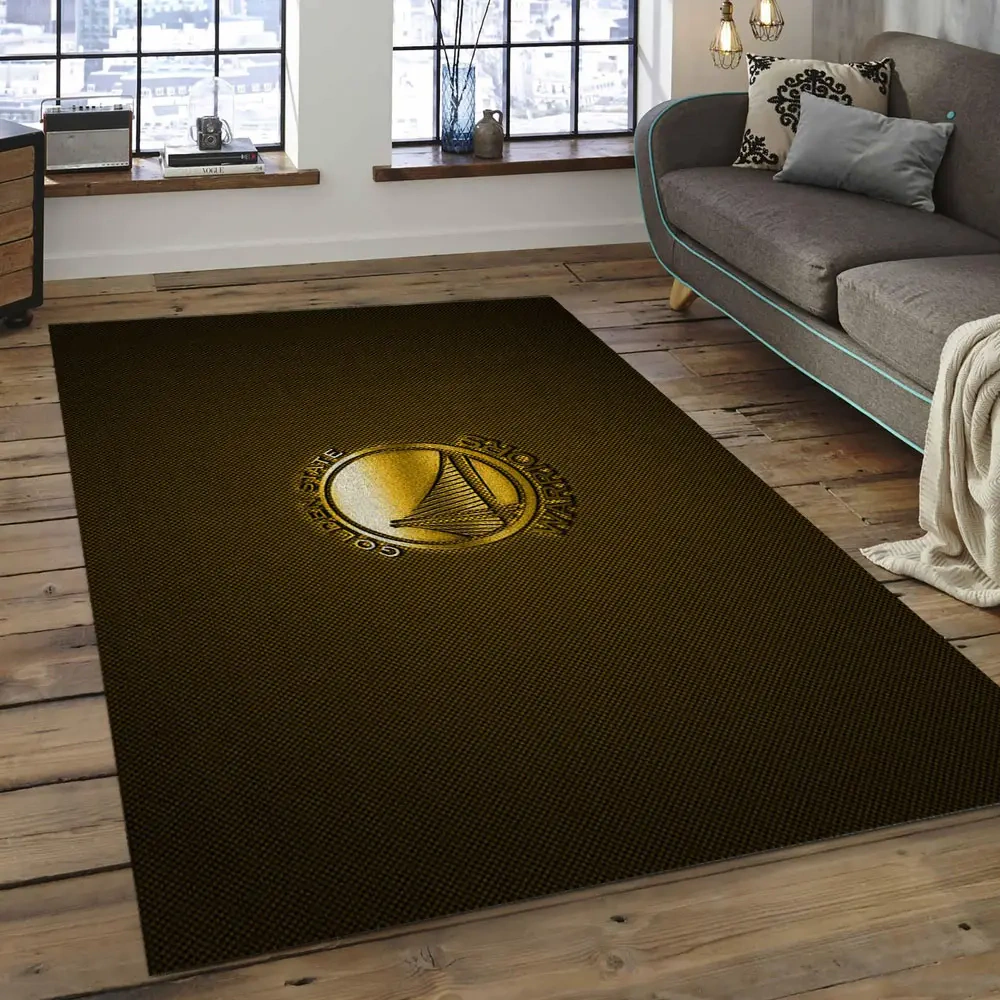 Golden State Warriors Area Rug, NBA Floor Decor, Non-Slip for Basketball Fans 289887