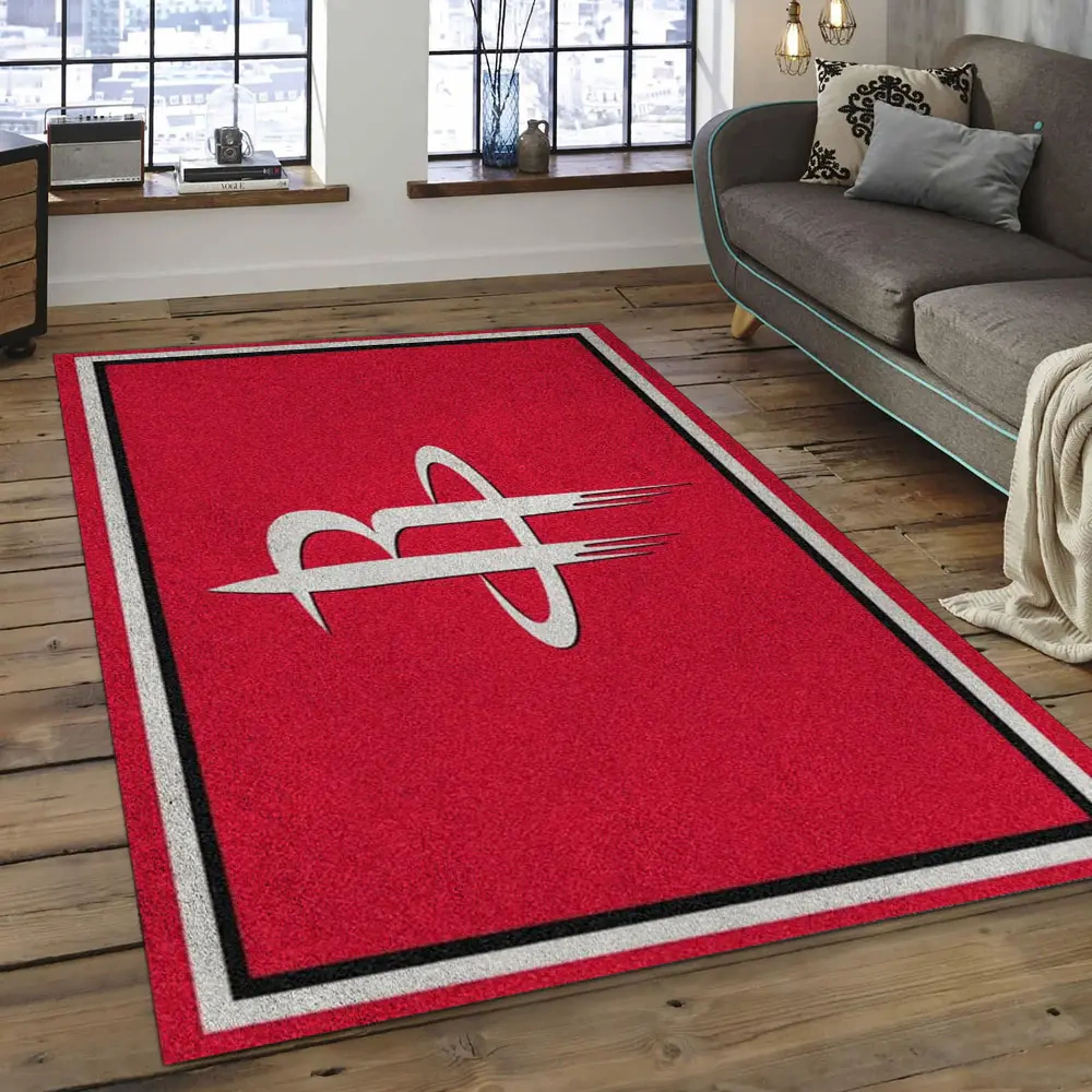 Houston Rockets Area Rug, NBA Floor Decor, Non-Slip for Basketball Fans 2891068