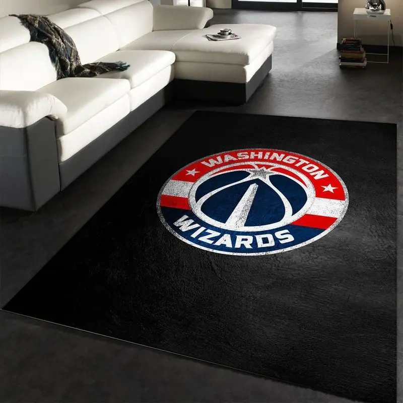 Washington Wizards Area Rug, NBA Floor Decor, Non-Slip for Basketball Fans 2891268