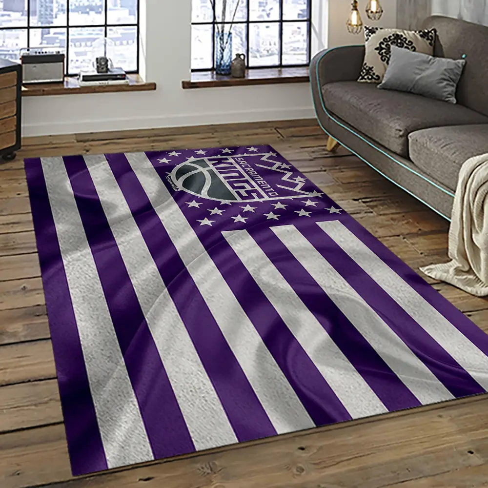 Sacramento Kings Area Rug, NBA Floor Decor, Non-Slip for Basketball Fans 289243