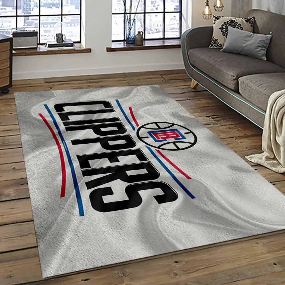 Los Angeles Clippers Area Rug, NBA Floor Decor, Non-Slip for Basketball Fans 289484