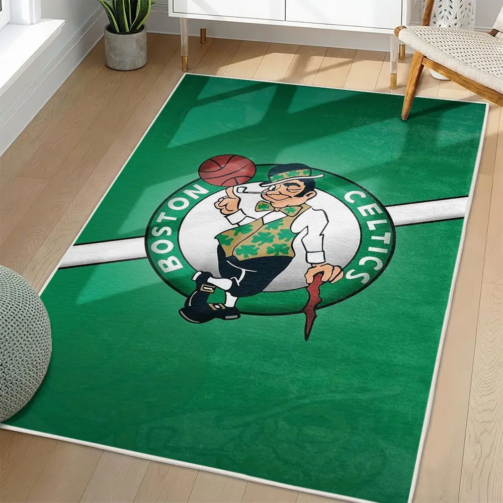 Boston Celtics Area Rug, NBA Non-Slip Mat for Basketball Fans 2250926426