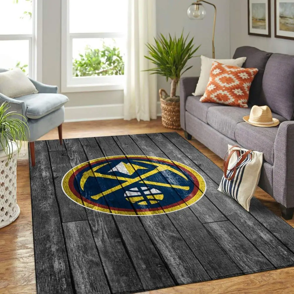 Denver Nuggets Area Rug, NBA Floor Decor, Non-Slip for Basketball Fans 2891366