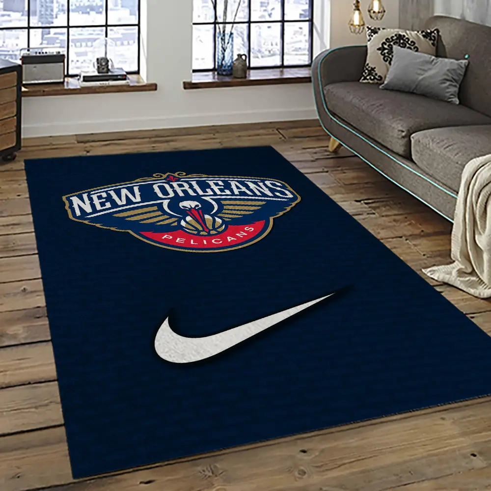 New Orleans Pelicans Area Rug, NBA Floor Decor, Non-Slip for Basketball Fans 289469