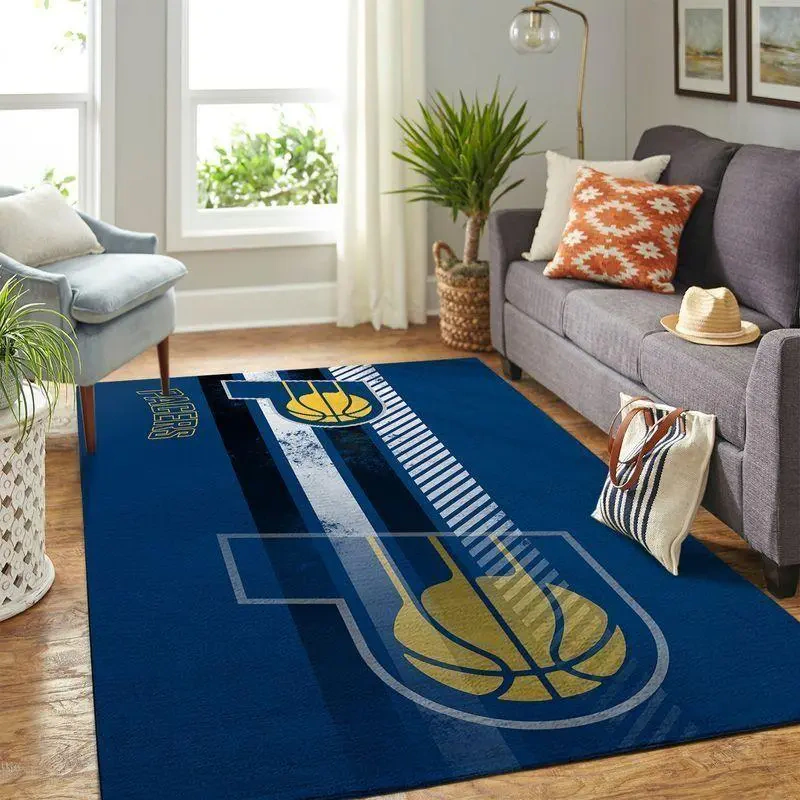 Indiana Pacers Area Rug, NBA Floor Decor, Non-Slip for Basketball Fans 2891152