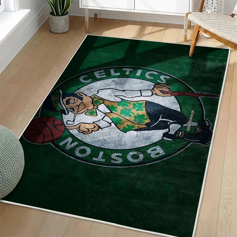 Boston Celtics Area Rug, NBA Non-Slip Mat for Basketball Fans 2250926439