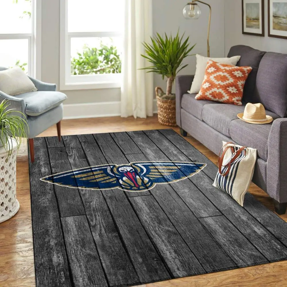 New Orleans Pelicans Area Rug, NBA Floor Decor, Non-Slip for Basketball Fans 2891342