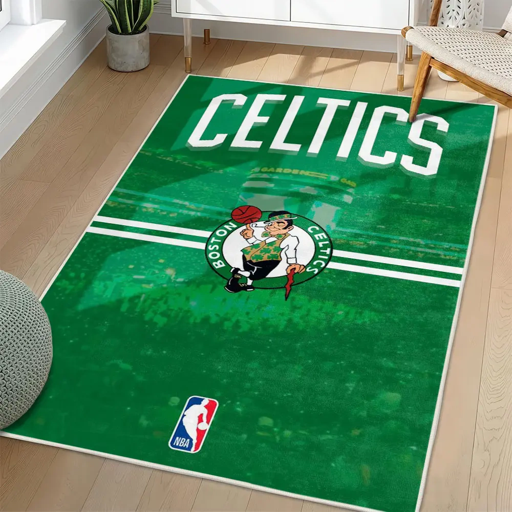 Boston Celtics Area Rug, NBA Non-Slip Mat for Basketball Fans 2250926428