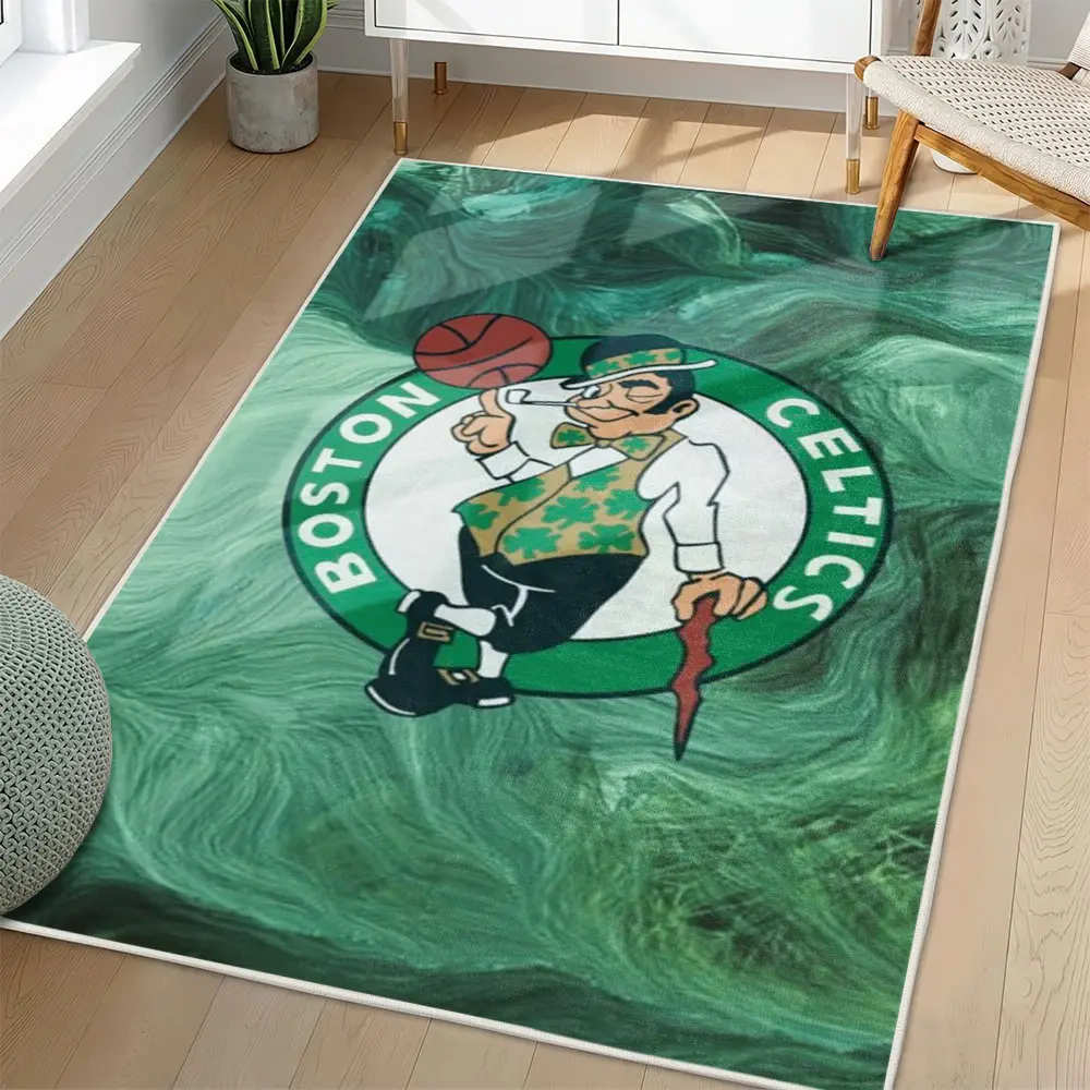 Boston Celtics Area Rug, NBA Non-Slip Mat for Basketball Fans 2250926447