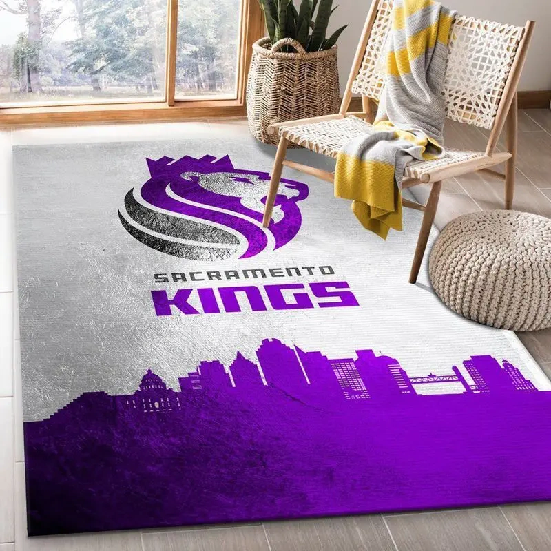 Sacramento Kings Area Rug, NBA Floor Decor, Non-Slip for Basketball Fans 2891119