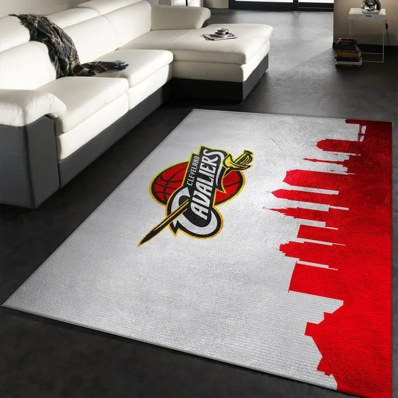 Cleveland Cavaliers Area Rug, NBA Floor Decor, Non-Slip for Basketball Fans 2891315