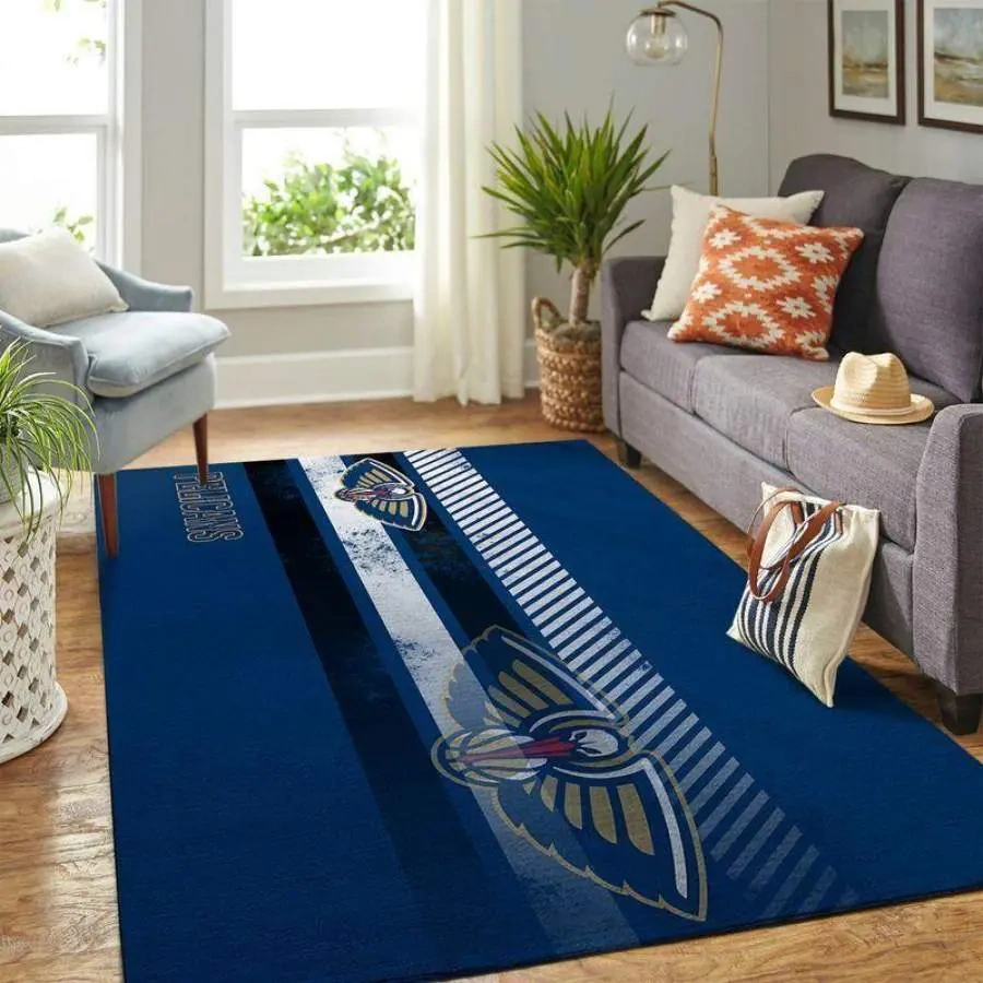 New Orleans Pelicans Area Rug, NBA Floor Decor, Non-Slip for Basketball Fans 2891163