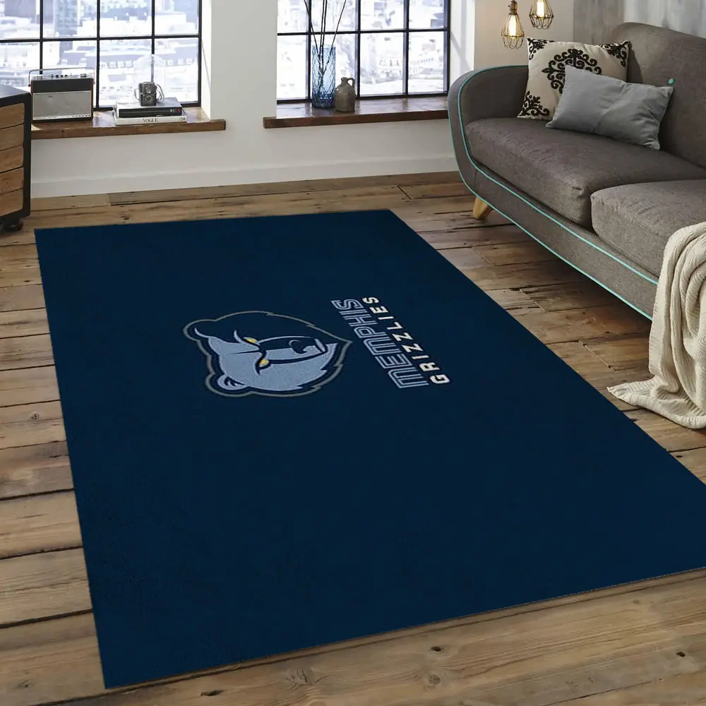 Memphis Grizzlies Area Rug, NBA Floor Decor, Non-Slip for Basketball Fans 2891041