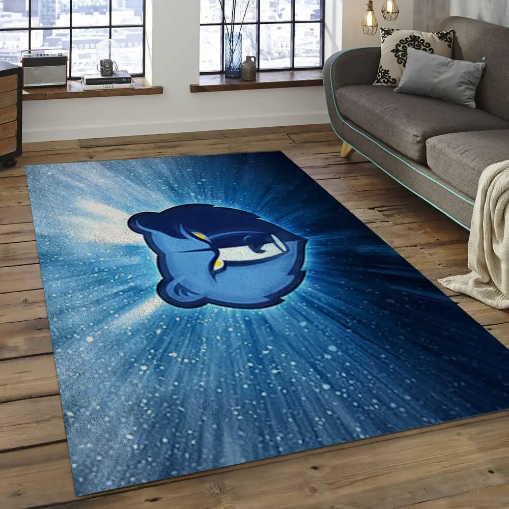Memphis Grizzlies Area Rug, NBA Floor Decor, Non-Slip for Basketball Fans 2891044