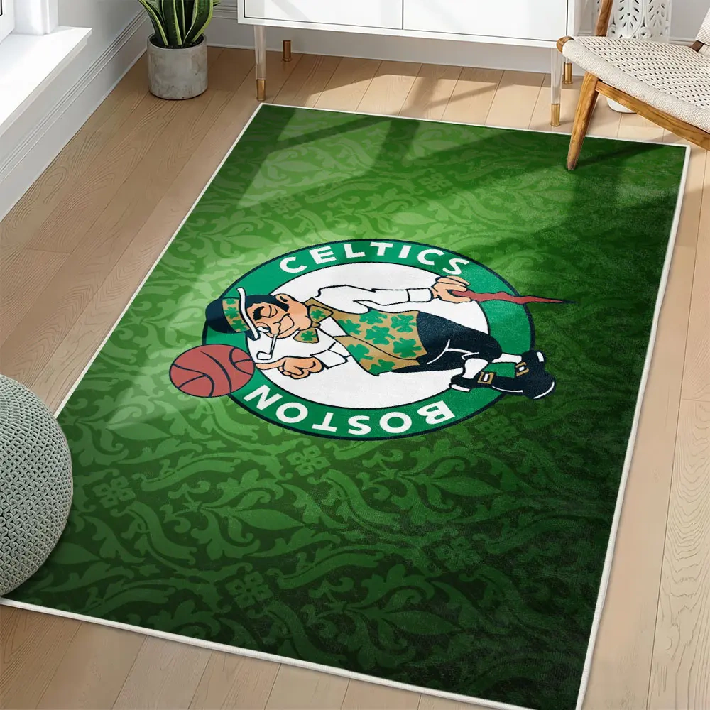 Boston Celtics Area Rug, NBA Non-Slip Mat for Basketball Fans 2250926448