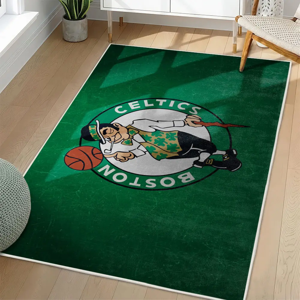 Boston Celtics Area Rug, NBA Non-Slip Mat for Basketball Fans 2250926432