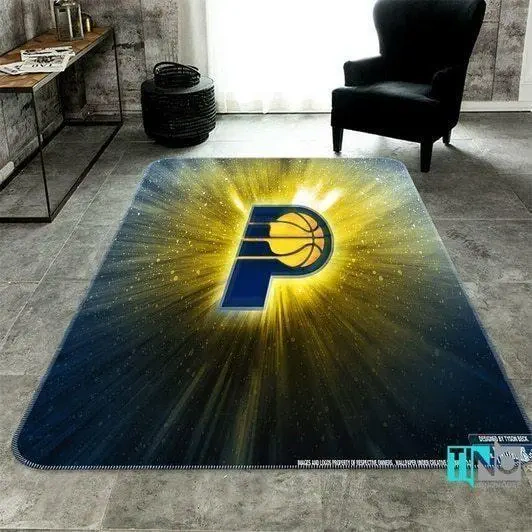 Indiana Pacers Area Rug, NBA Floor Decor, Non-Slip for Basketball Fans 2891155