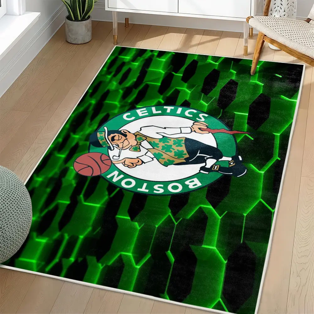 Boston Celtics Area Rug, NBA Non-Slip Mat for Basketball Fans 2250926443