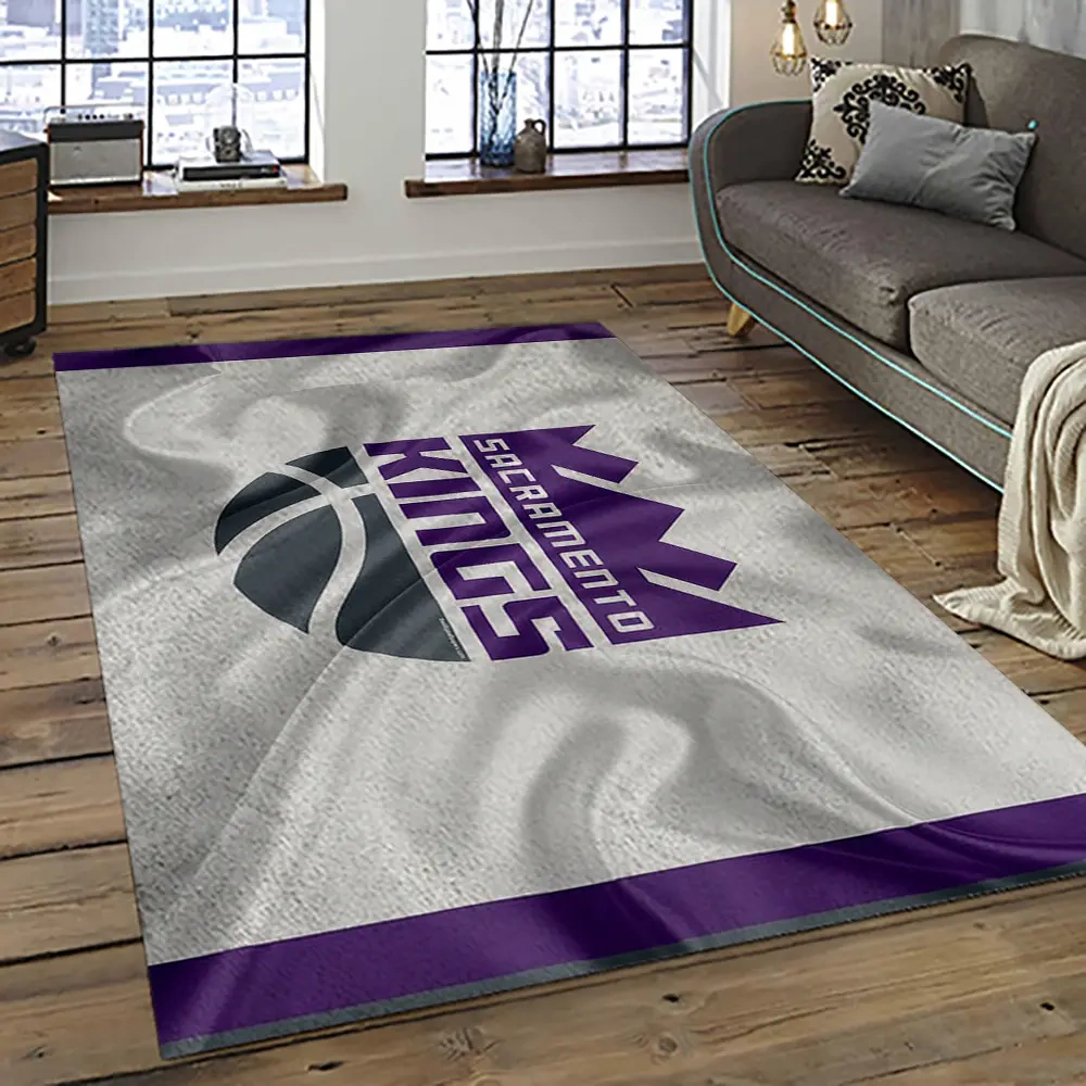 Sacramento Kings Area Rug, NBA Floor Decor, Non-Slip for Basketball Fans 289241