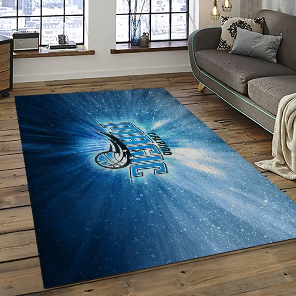 Orlando Magic Area Rug, NBA Floor Decor, Non-Slip for Basketball Fans 289379