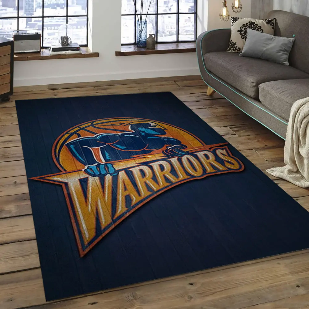 Golden State Warriors Area Rug, NBA Floor Decor, Non-Slip for Basketball Fans 289849