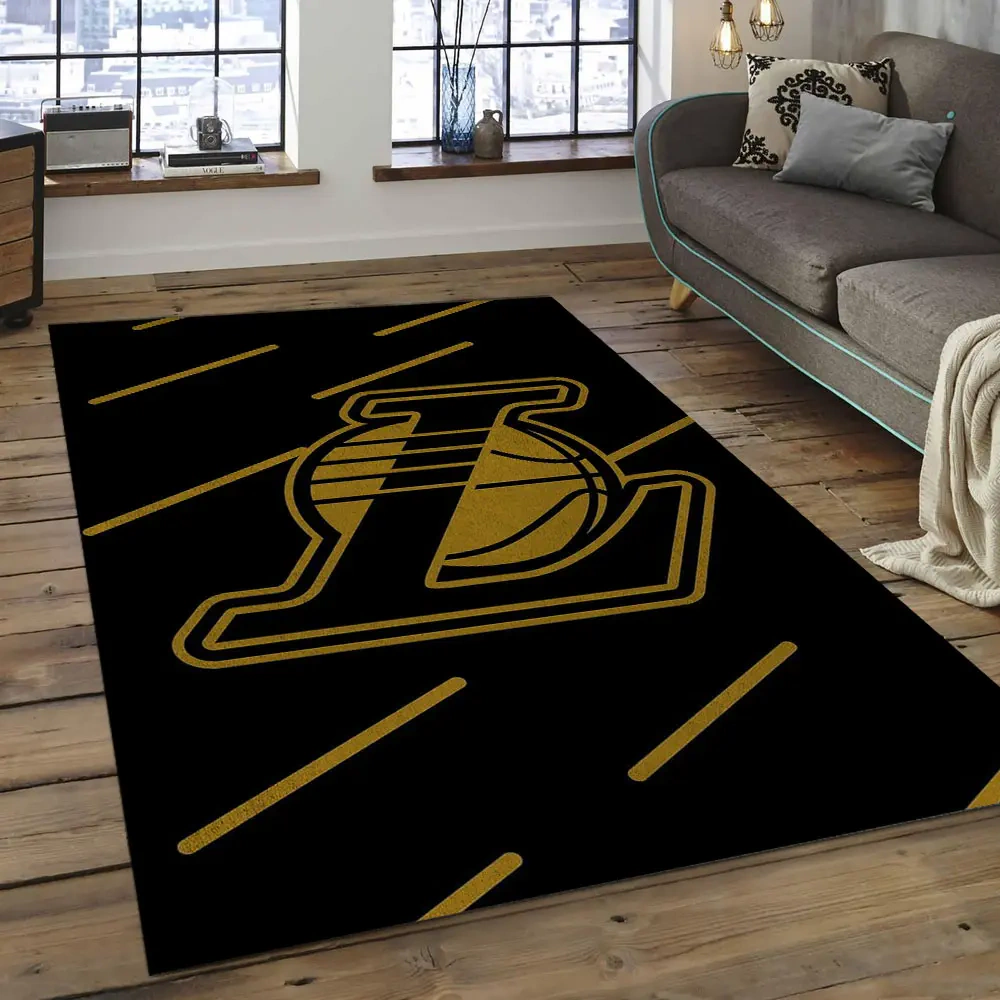 Los Angeles Lakers Area Rug, NBA Floor Decor, Non-Slip for Basketball Fans 289943