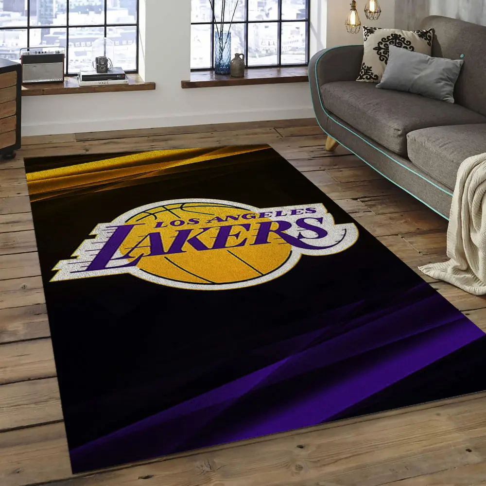 Los Angeles Lakers Area Rug, NBA Floor Decor, Non-Slip for Basketball Fans 289927