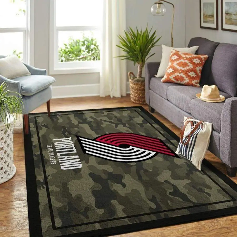 Portland Trail Blazers Area Rug, NBA Floor Decor, Non-Slip for Basketball Fans 2891214