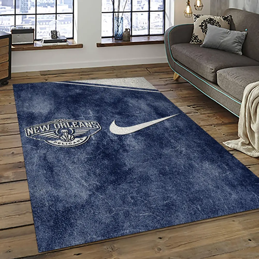 New Orleans Pelicans Area Rug, NBA Floor Decor, Non-Slip for Basketball Fans 289470