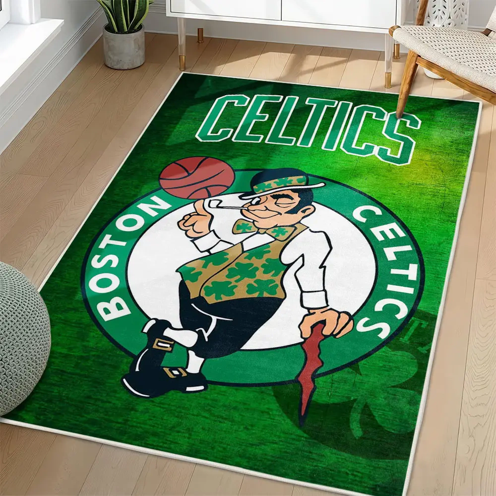 Boston Celtics Area Rug, NBA Non-Slip Mat for Basketball Fans 2250926467