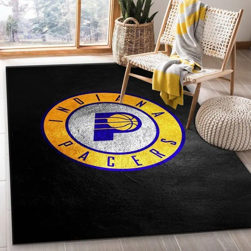 Indiana Pacers Area Rug, NBA Floor Decor, Non-Slip for Basketball Fans 2891156