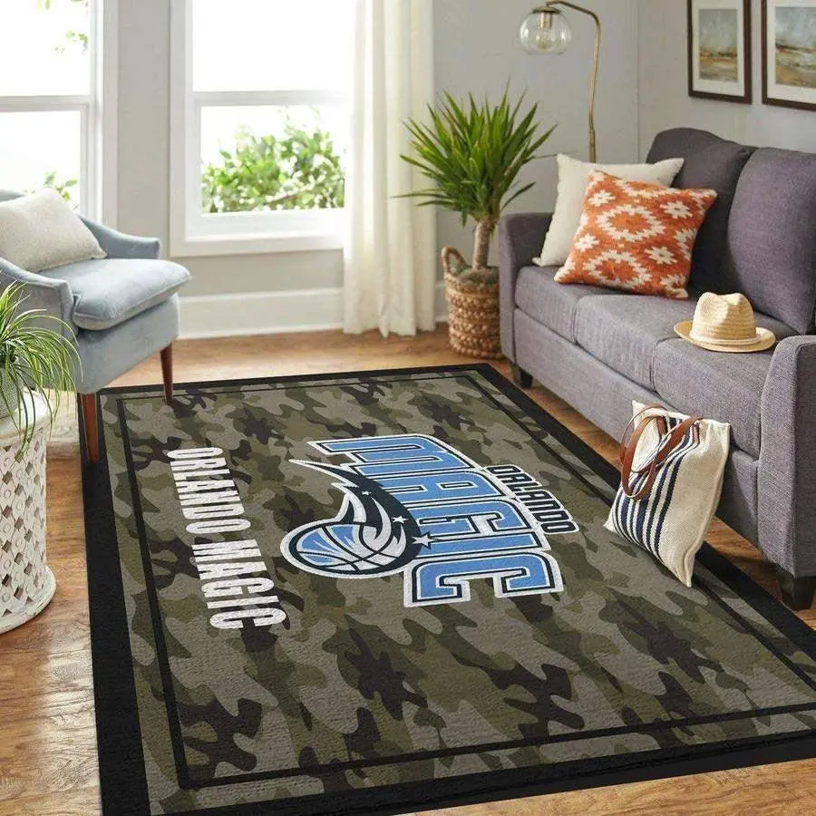 Orlando Magic Area Rug, NBA Floor Decor, Non-Slip for Basketball Fans 2891103