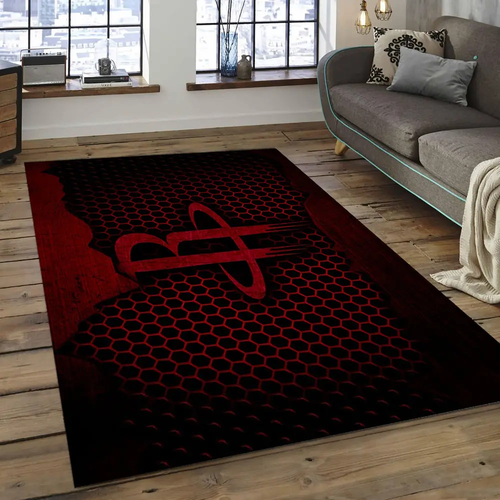 Houston Rockets Area Rug, NBA Floor Decor, Non-Slip for Basketball Fans 2891082