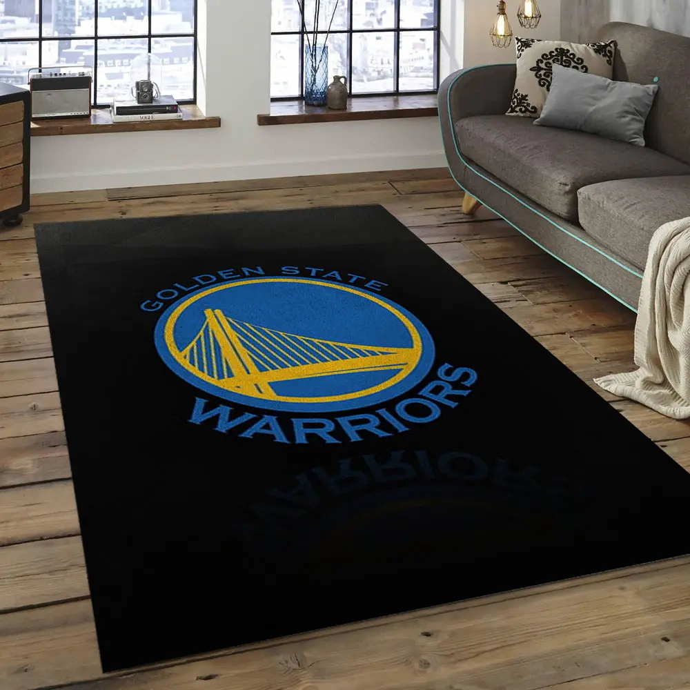 Golden State Warriors Area Rug, NBA Floor Decor, Non-Slip for Basketball Fans 289904