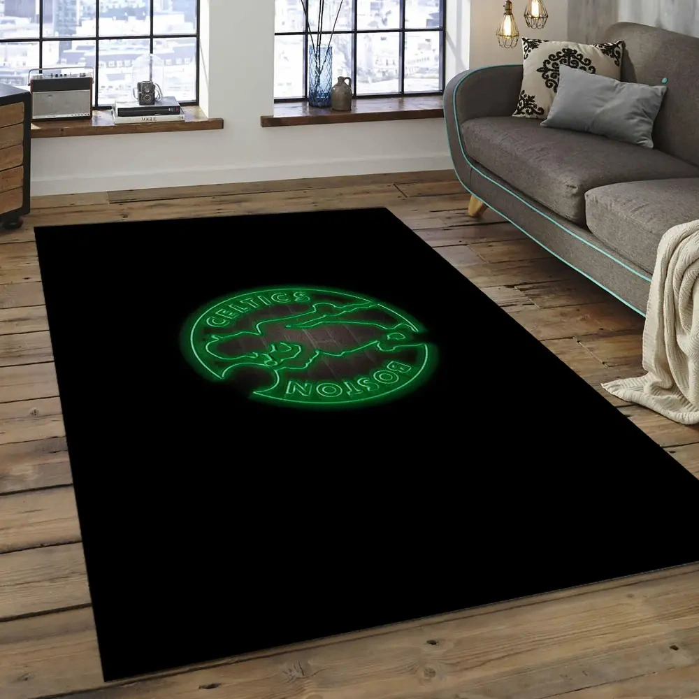Boston Celtics Area Rug, NBA Floor Decor, Non-Slip for Basketball Fans 289798