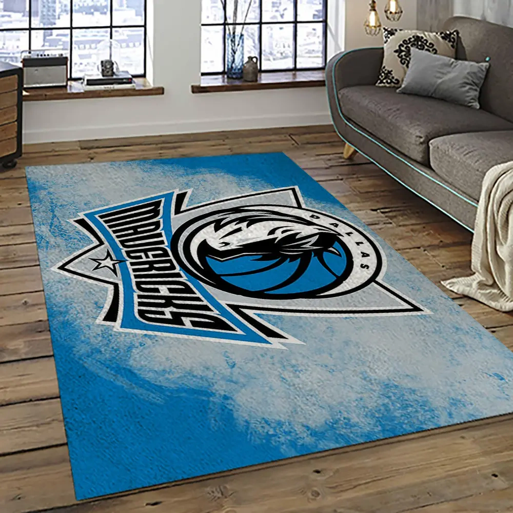 Dallas Mavericks Area Rug, NBA Floor Decor, Non-Slip for Basketball Fans 289309