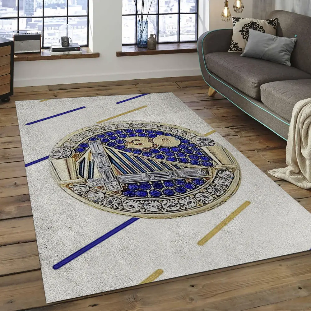 Golden State Warriors Area Rug, NBA Floor Decor, Non-Slip for Basketball Fans 289875