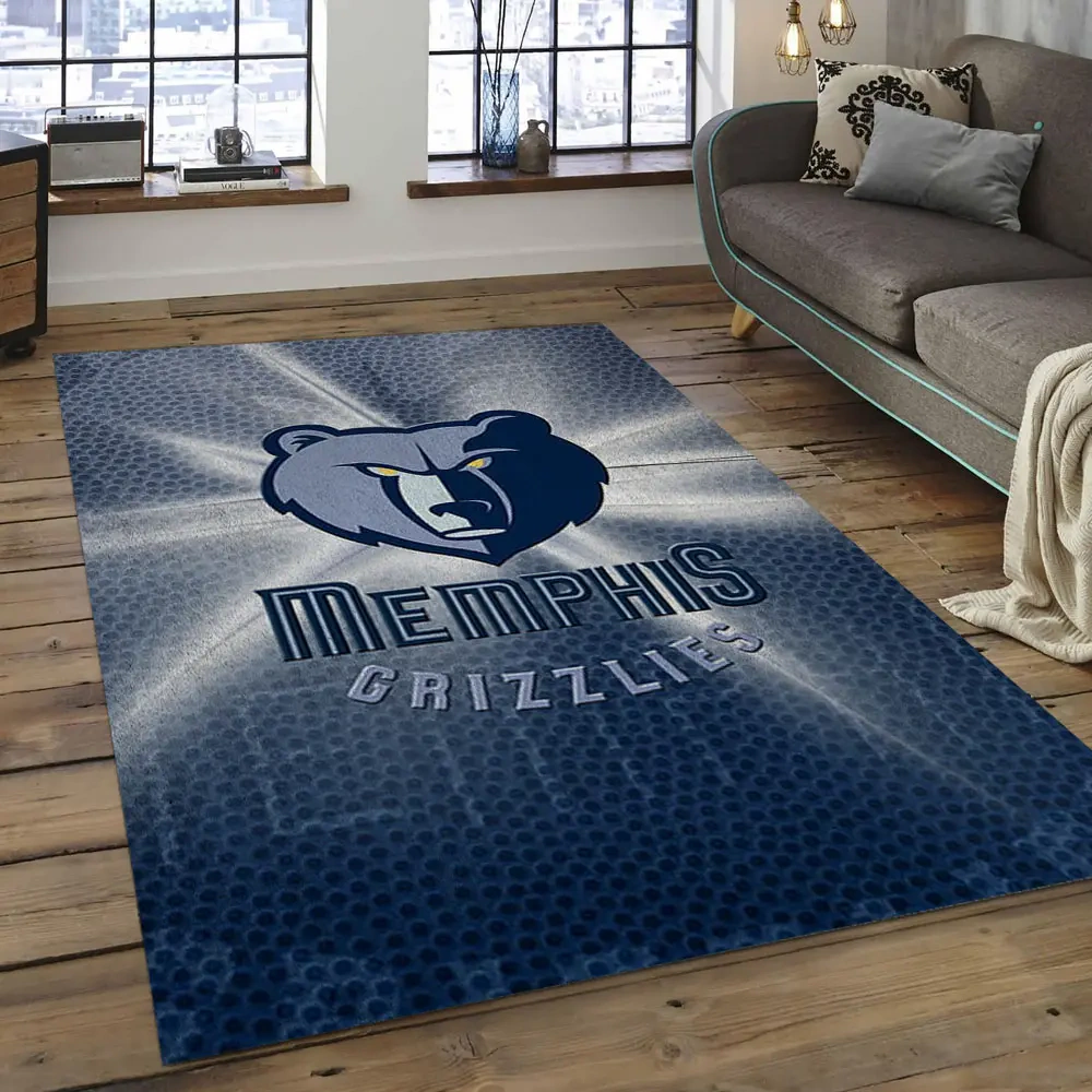 Memphis Grizzlies Area Rug, NBA Floor Decor, Non-Slip for Basketball Fans 2891059