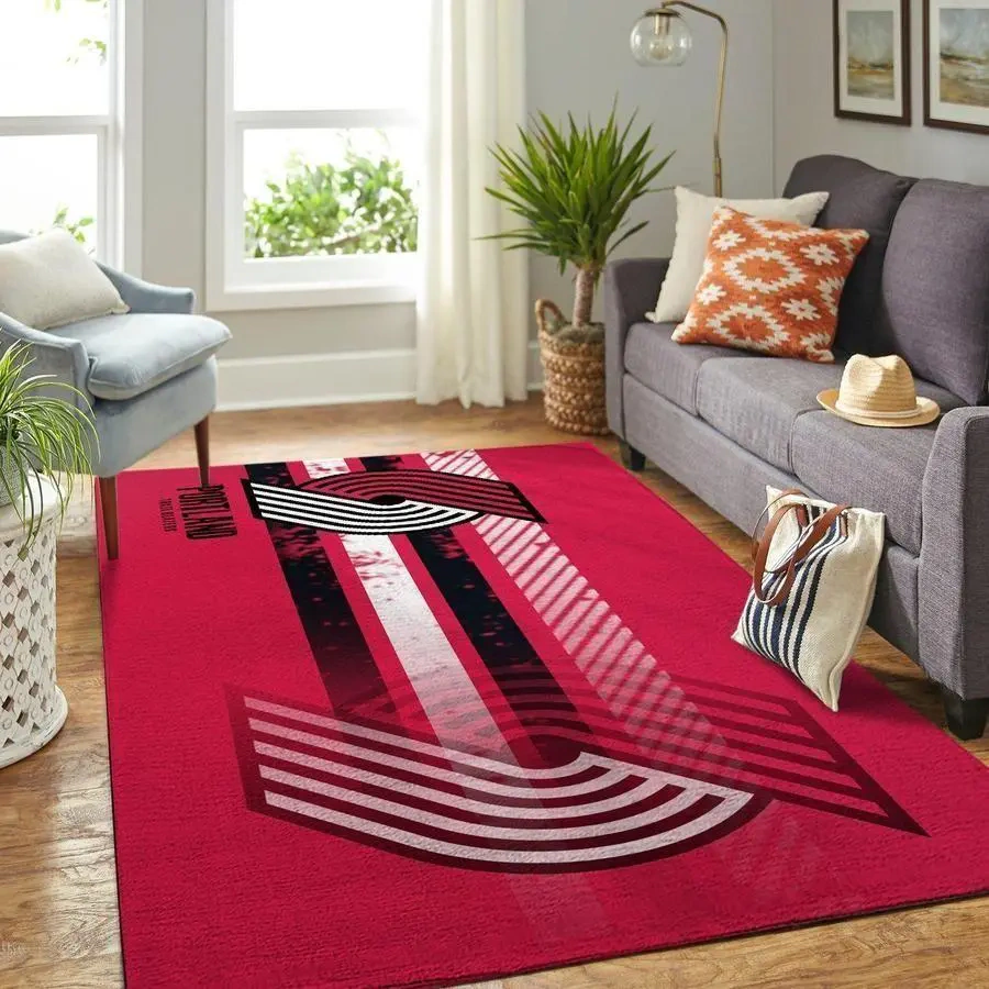 Portland Trail Blazers Area Rug, NBA Floor Decor, Non-Slip for Basketball Fans 2891105
