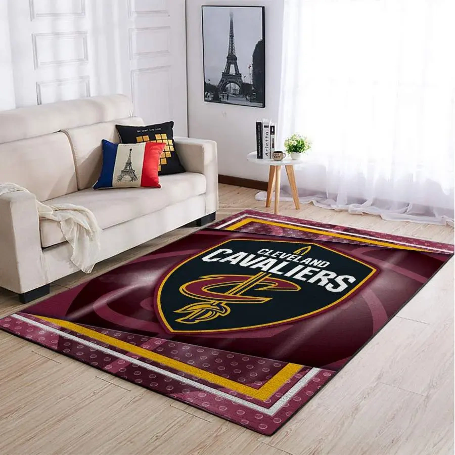 Cleveland Cavaliers Area Rug, NBA Floor Decor, Non-Slip for Basketball Fans 2891159