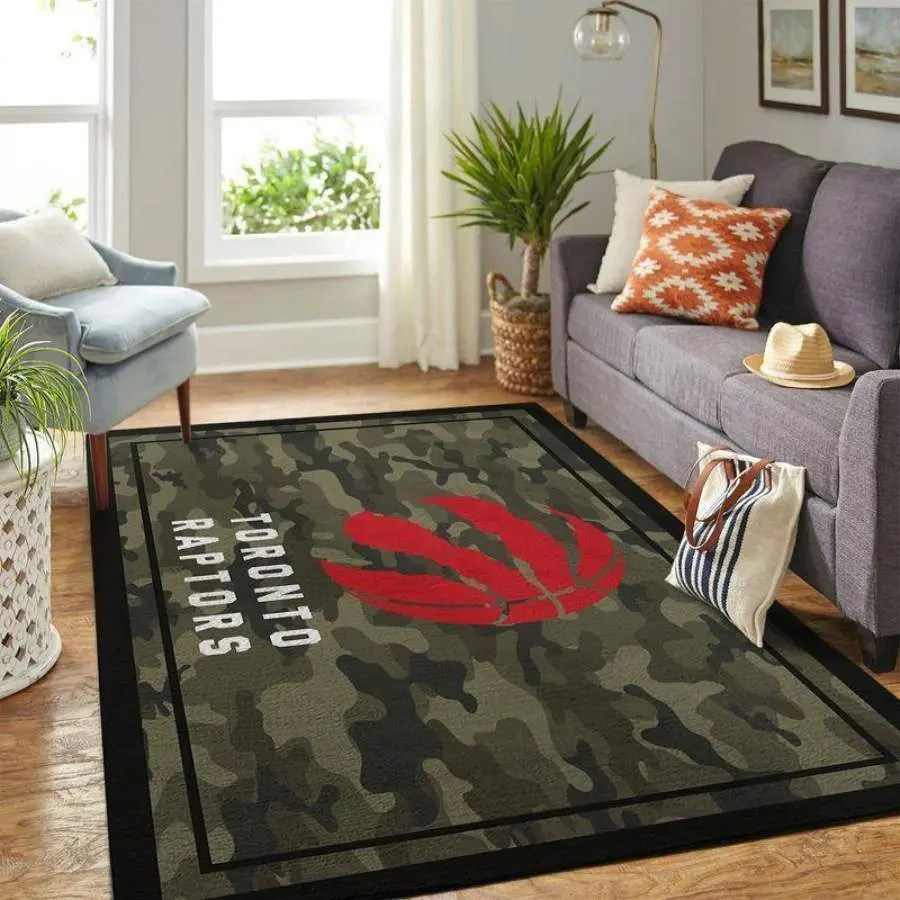 Toronto Raptors Area Rug, NBA Floor Decor, Non-Slip for Basketball Fans 2891180