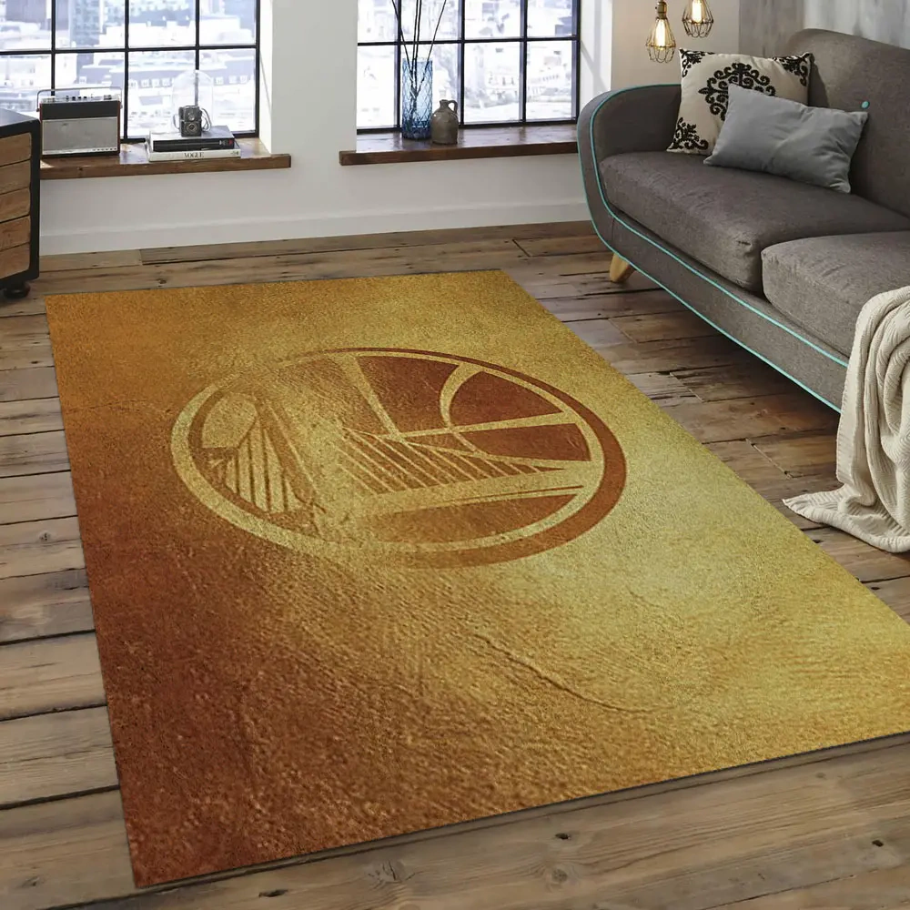 Golden State Warriors Area Rug, NBA Floor Decor, Non-Slip for Basketball Fans 289897