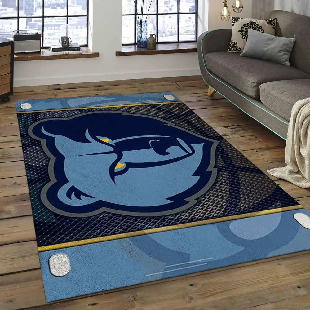 Memphis Grizzlies Area Rug, NBA Floor Decor, Non-Slip for Basketball Fans 2891031