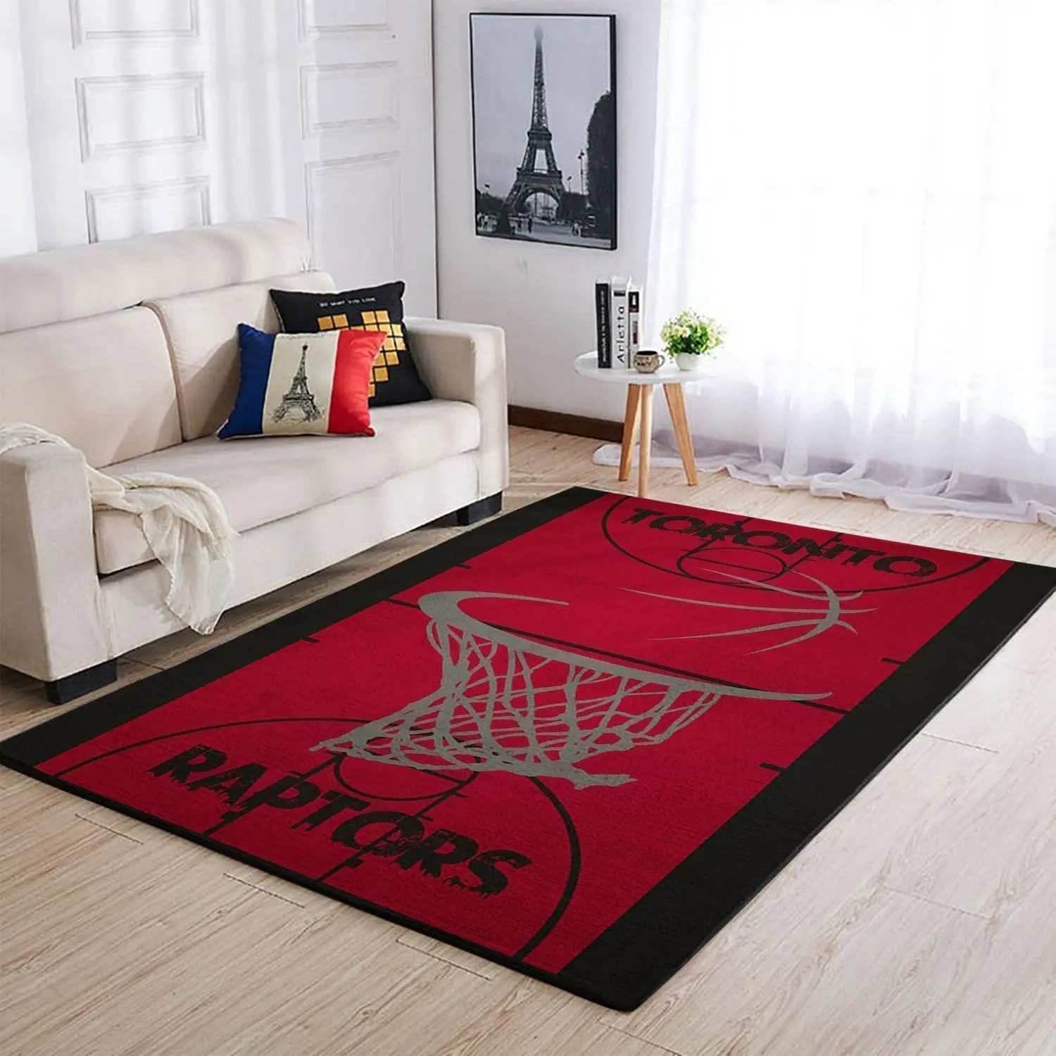 Toronto Raptors Area Rug, NBA Floor Decor, Non-Slip for Basketball Fans 2891353