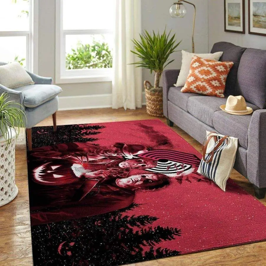 Portland Trail Blazers Area Rug, NBA Floor Decor, Non-Slip for Basketball Fans 2891106